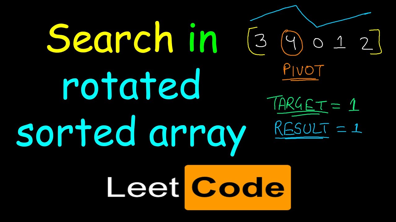Search in rotated sorted array | Leetcode #33