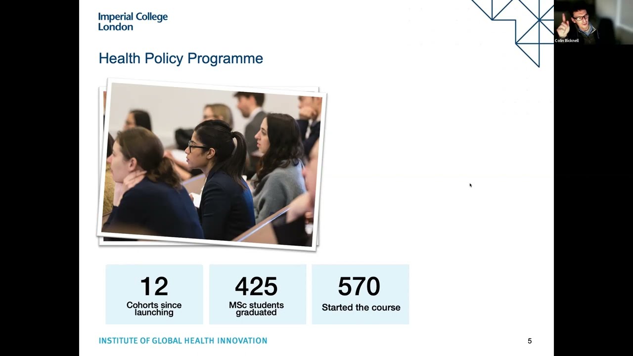 Health Policy Virtual Open Day Jan 2023