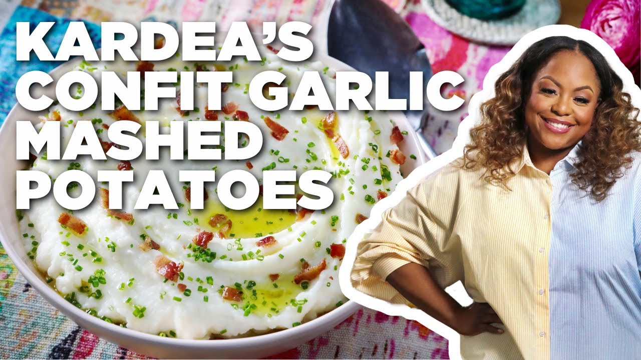 Kardea Brown's Confit Garlic Mashed Potatoes | Delicious Miss Brown | Food Network