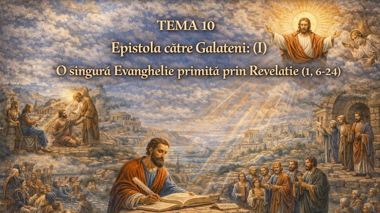 Tema 10 Seminar: Epistola către Galateni: O singură Evanghelie primită prin Revelație (1, 6-24)