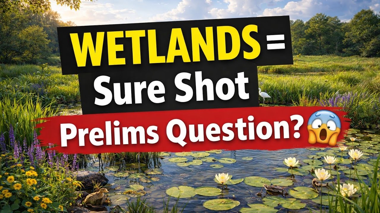 Wetlands = ONESHOT Prelims Question?