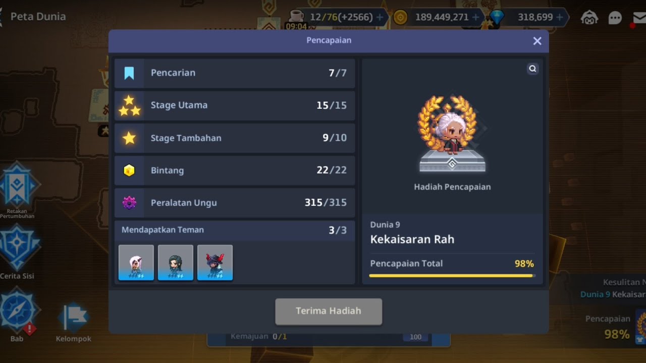 Dunia 9 98%, Guardian tales