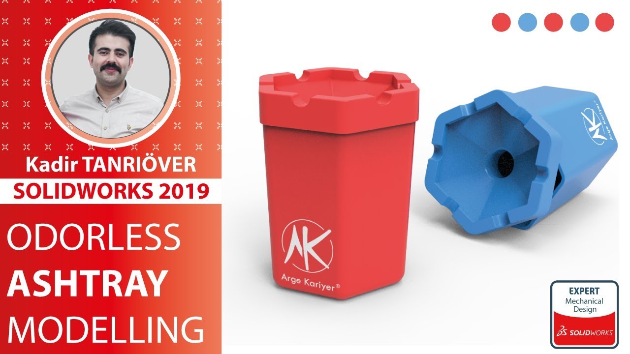 Solidworks Kokusuz Küllük Modelleme | Solidworks Dersleri | Solidworks Eğitim Videoları