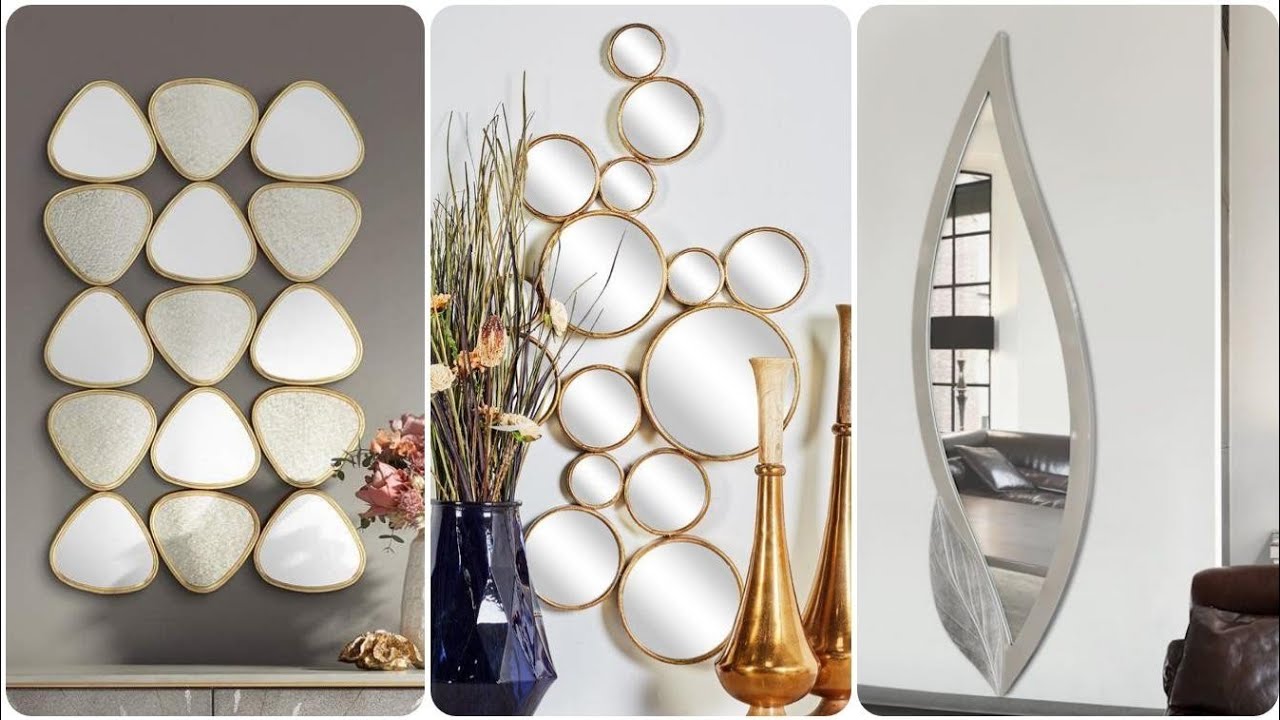 Gorgeous Accent Wall Decorating Mirror Designs For Modern Home Living Room Hallway Wall Mirror