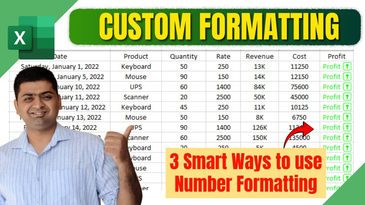 Custom Formatting Tips and Tricks for Number in Excel || Advance Excel Tutorial in Hindi