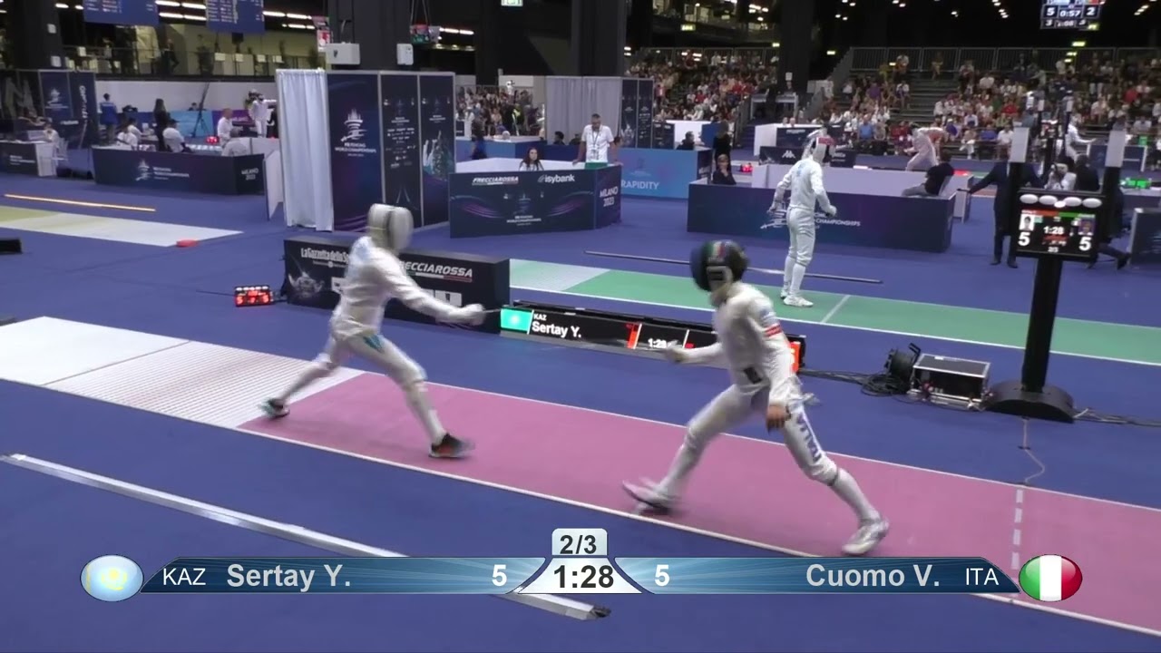 2023 242 T64 29 E M Individual Milano ITA WCH RED CUOMO ITA vs SERTAY KAZ