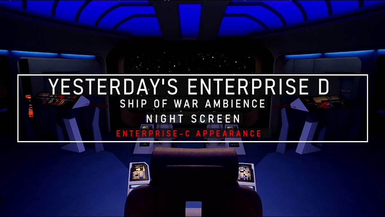 Star Trek Sleep Sounds | YESTERDAY'S ENTERPISE-D | TNG Bridge Nightshift Ambience | White Noise