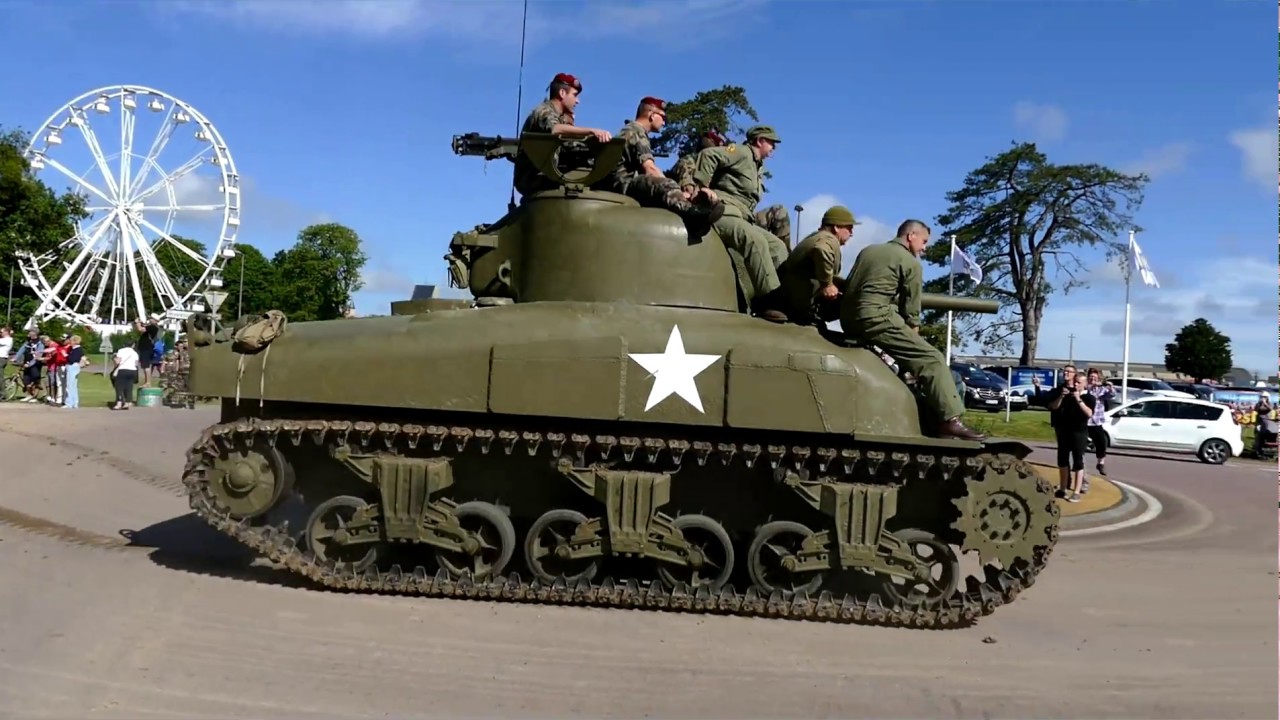 D-Day 74 2018 Sainte Mere Eglise Military Vehicles in & around town