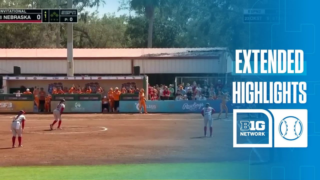 Clearwater Invitational: Tennessee vs. Nebraska | EXTENDED HIGHLIGHTS | Big Ten Softball |02/13/2026