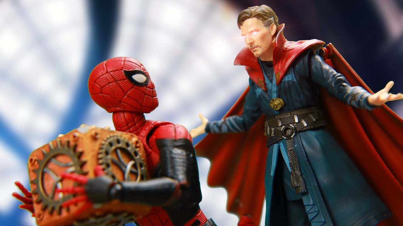 Spider-man No Way Home Fights Doctor Strange Fox The Box | Figure Stop Motion