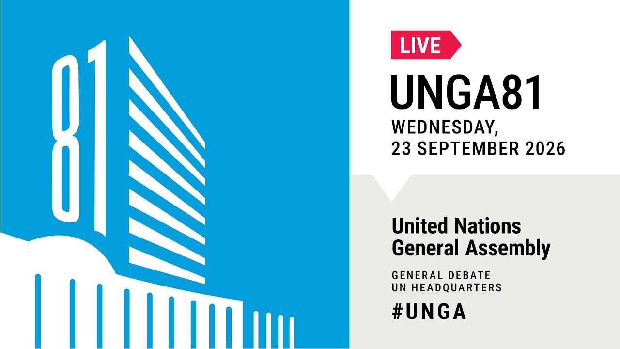 #UNGA 81 General Debate Live - 23 September 2026 (Day 2)