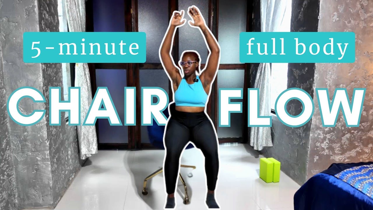 5-Min Full Body Chair Yoga | Relieve Tight Hips, Neck & Back at Your Desk