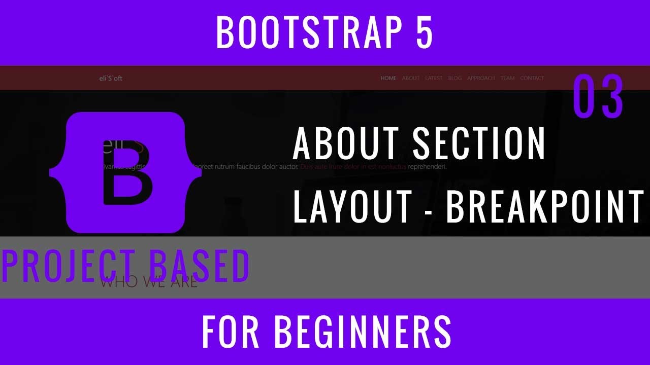 Bootstrap 5 For Beginners : 03 : 