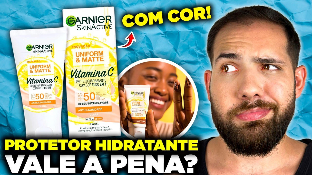 Esse Produto é Super Completo! Testei o Protetor Solar Facial Garnier Uniform & Matte