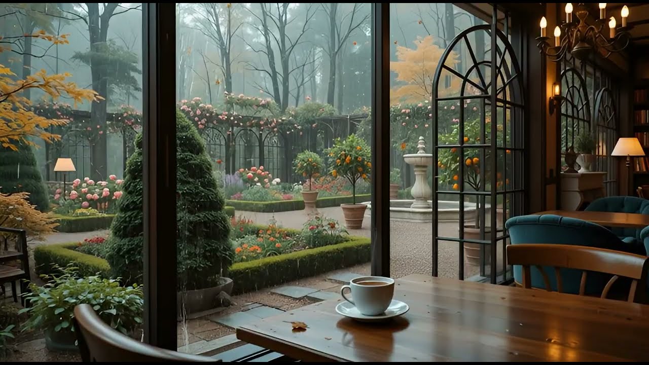 Rainy Autumn Window Ambience for Deep Sleep, Insomnia Relief, Study, Focus & Relaxing Work