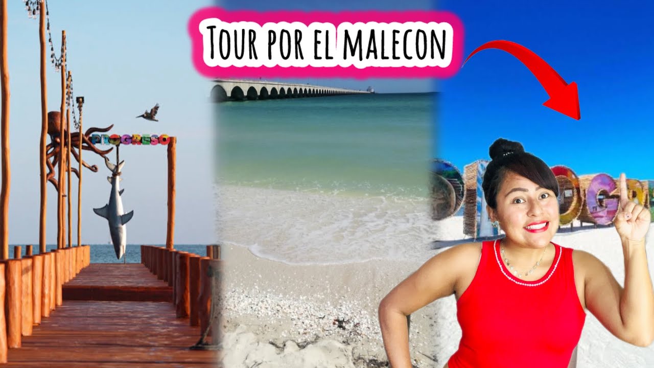 TOUR en el MALECÓN y PLAYAS de Progreso| Yucatán.📍