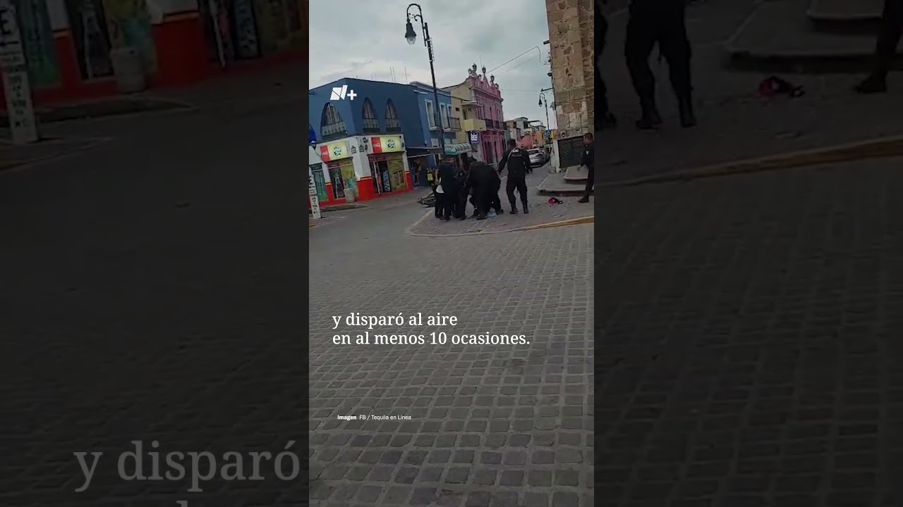 Borracho arrebata pistola a policía y dispara al aire en Tequila, Jalisco - N+ 