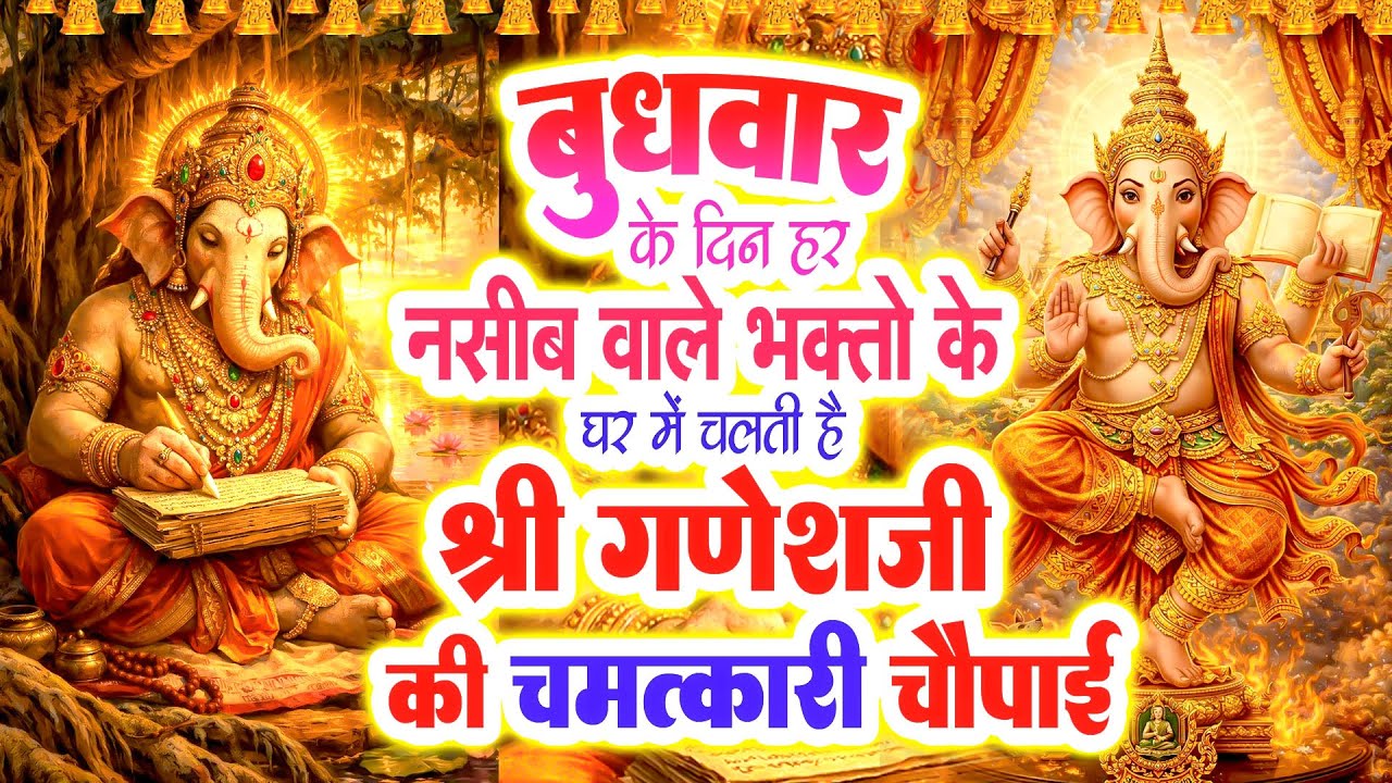 आज दूर होंगे सारे विघ्न संकट जो श्री गणेश जी की अमृतमयी चौपाई कथा सुनेगा | Shree Ganesh Chaupai