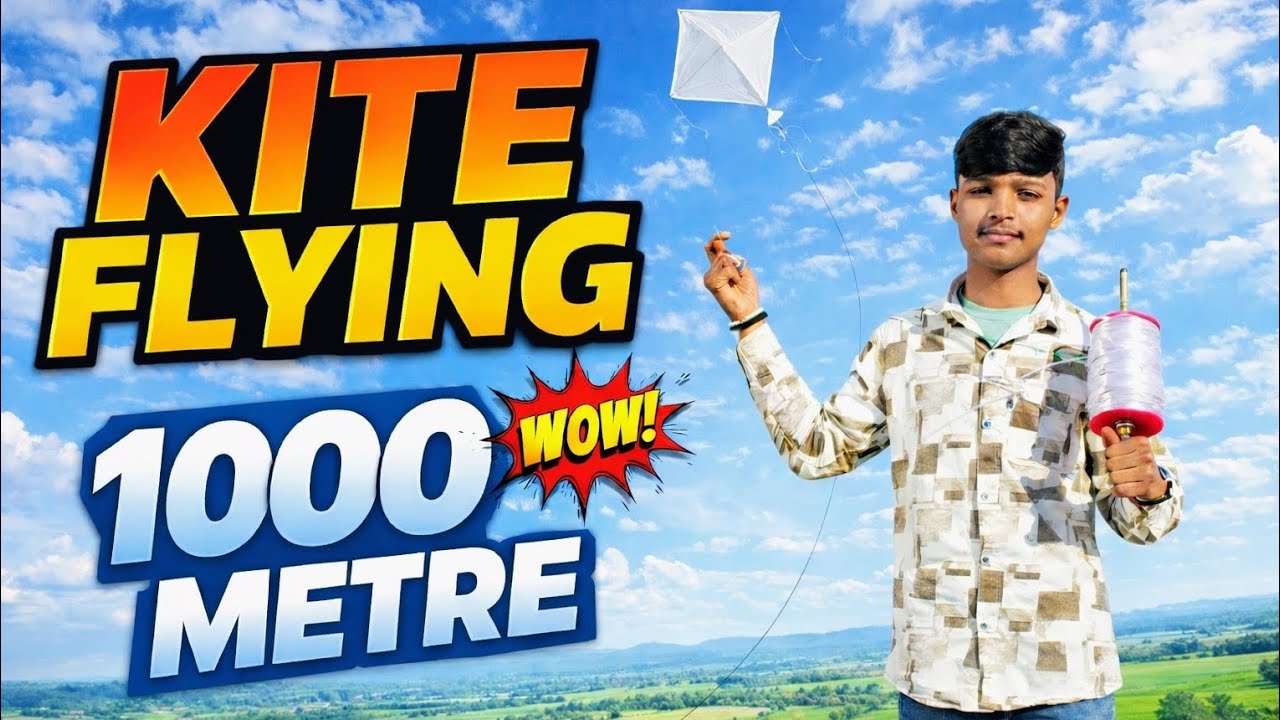1000 Meters High!🔥Biggest Kite Flying in the Sky 🪁| 
