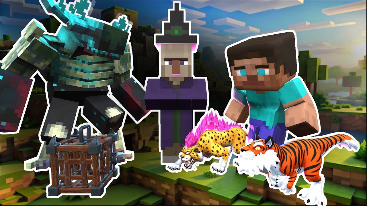 MINECRAFT vs ANIMALS: save the Panther from the witch(Minecraft Animation) P3