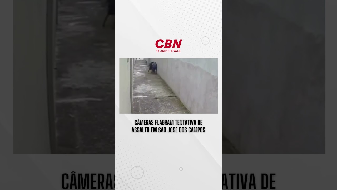 C&acirc;meras flagram tentativa de assalto em S&atilde;o Jos&eacute; dos Campos