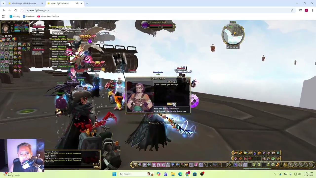 FLYFF Universe - Templar SNS/RM Kaillun daily quest - 012526