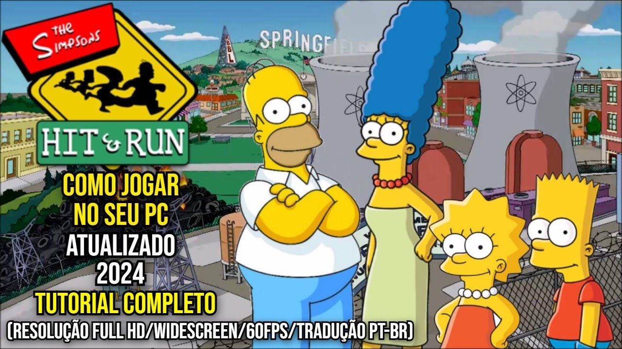 COMO JOGAR THE SIMPSONS HIT & RUN NO PC - TUTORIAL COMPLETO - ATUALIZADO 2024