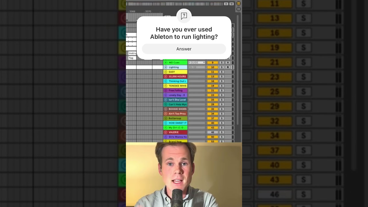 Ableton + lightkey = PERFECT #abletonlive #musicproducer #lightingdesign