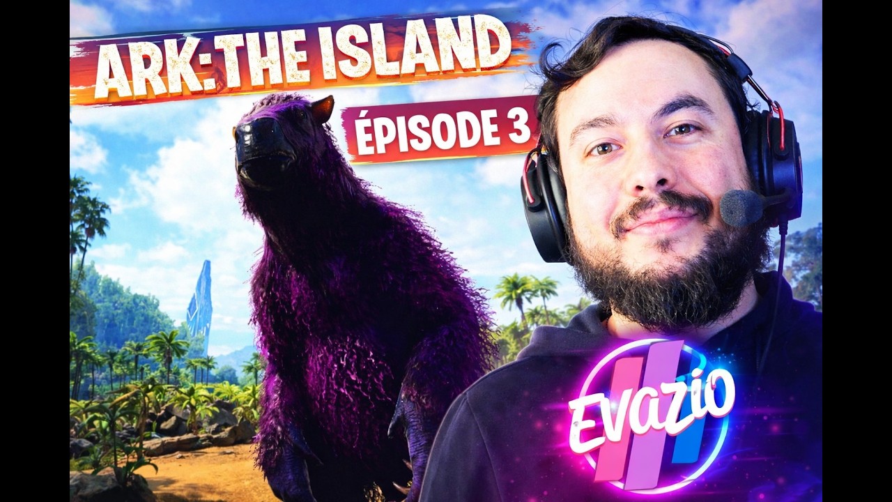 UN SUPER MEGATHERIUM!!!| ARK THE ISLAND AVEC EVAZIOSTREAM #3