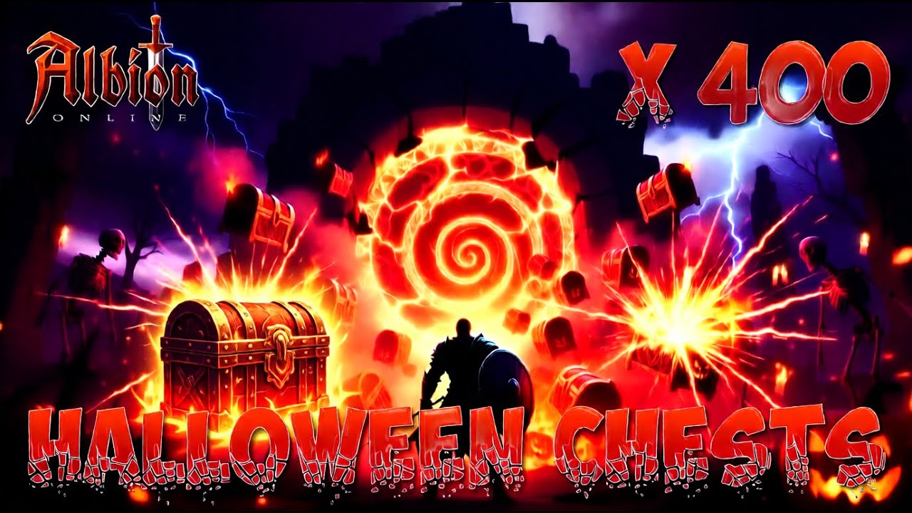 ОТКРЫВАЮ 400 Т6 ХЭЛУИНСКИХ СУНДУКОВ. OPENING 400 T6 HALLOWEEN CHESTS. ALBION ONLINE