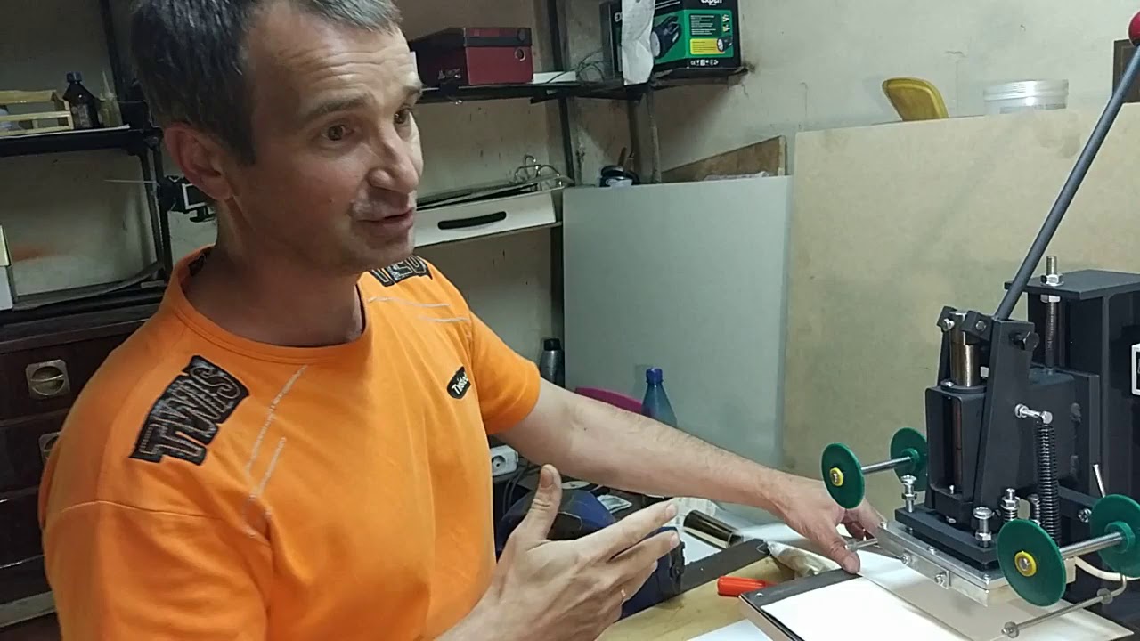 Настройка и работа. Пресс горячего тиснения П-6Т V-olshe