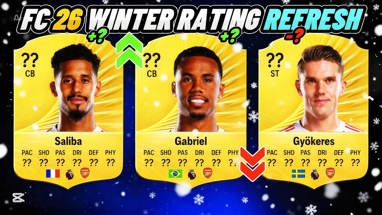 ARSENAL WINTER RATING REFRESH❄️🥶 FT. GABRIEL, SALIBA, GYOKERES