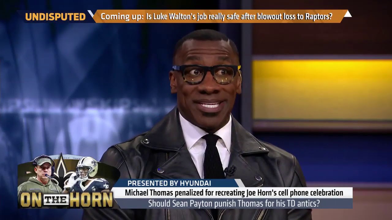 Shannon Sharpe believes Michael Thomas&rsquo; cell phone celebration could&rsquo;ve costed      Nov 5, 2018