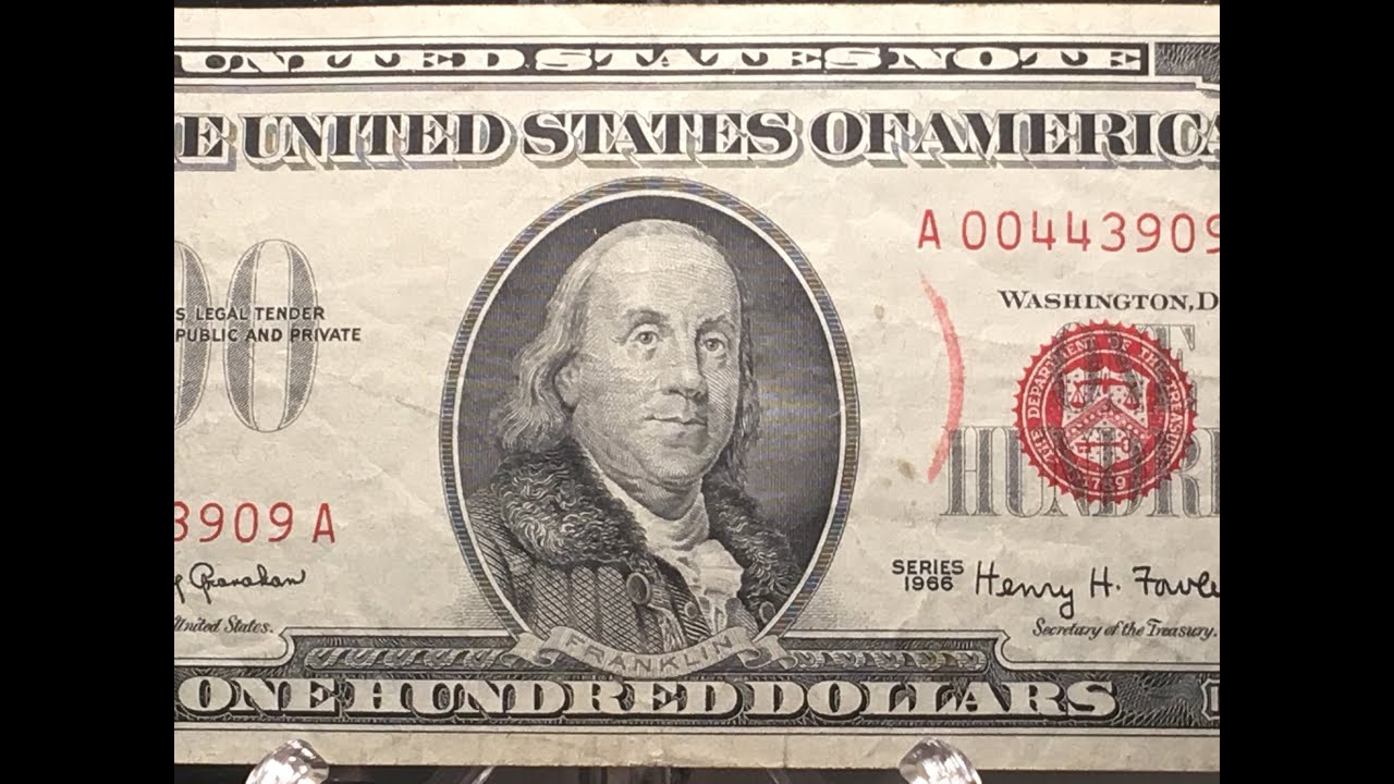 $100 United States Note -  Series 1966