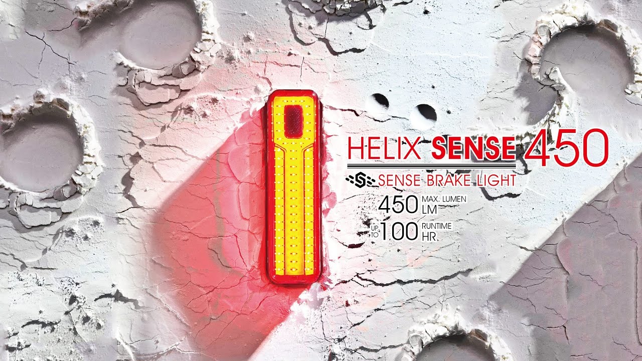 Moon Helix Sense 450 - Bicycle Lights with Brake / Light / Motion Sensing Features