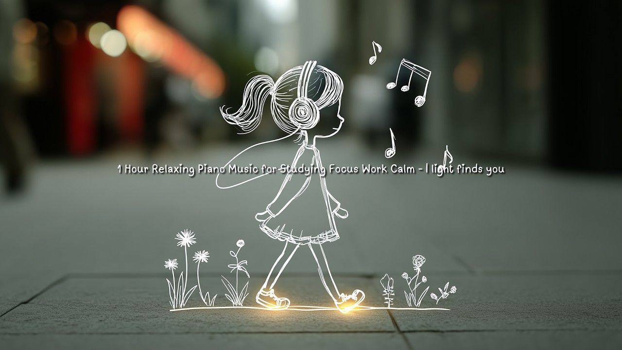 1 Hour Relaxing Piano Music for Studying Focus Work Calm - | light finds you