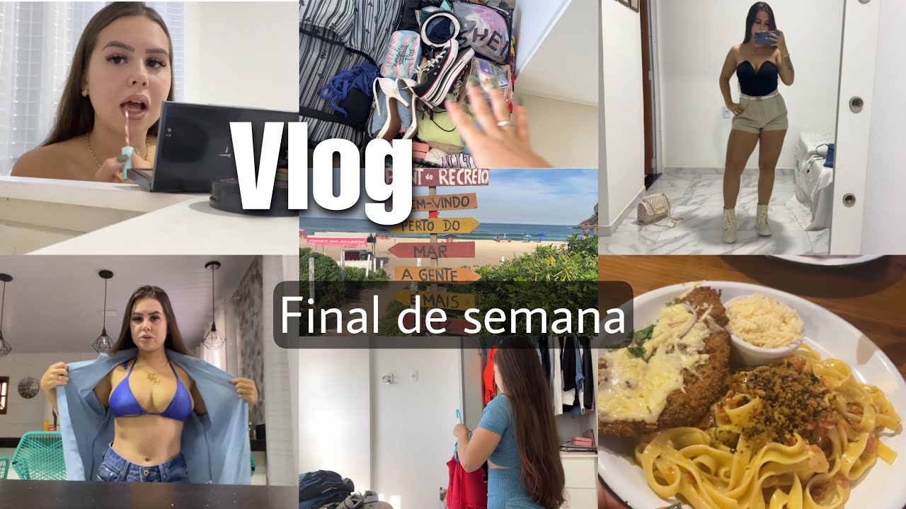Vlogão do final de semana- arrume-se comigo balada, fomos no Maracanã, praia
