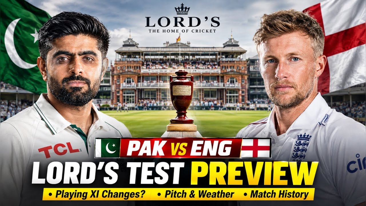 PAK vs ENG Lord&rsquo;s Test Preview | Major Playing XI Changes? | Pitch, Weather & Match History