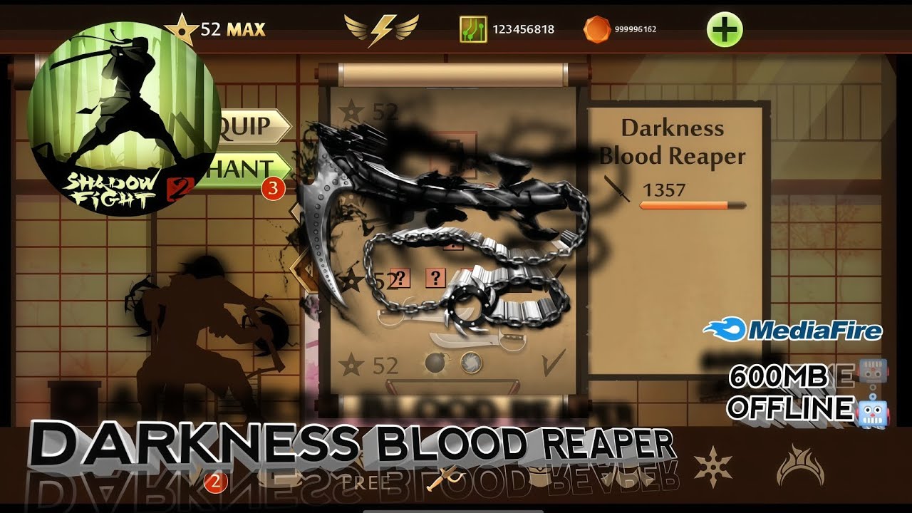 Shadow Fight 2 Mod Darkness Blood Reaper | No Virus & Supoort Android 15