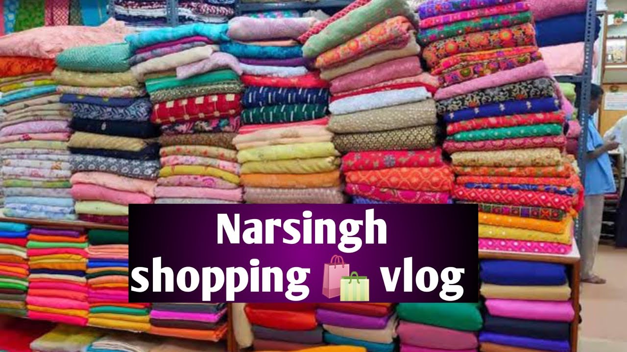 Shopping vlog/Narsingh 🛍 Shopping/అక్కడ క్లాత్స్  అన్ని చాల చాల బాగున్నాయి.Boutique style fabrics