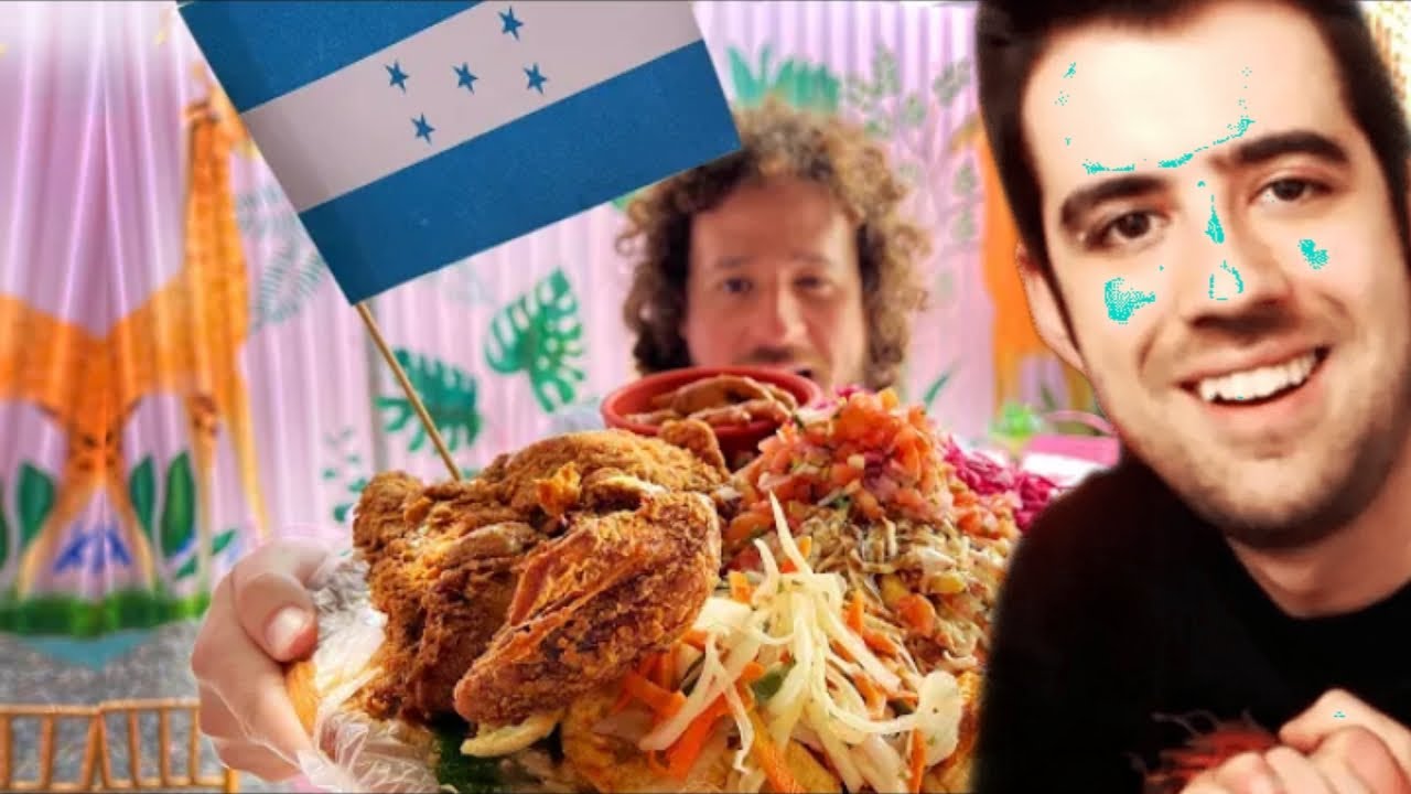 Auron REACCIONA a Probando comida callejera de HONDURAS 🇭🇳 de LUISITO COMUNICA