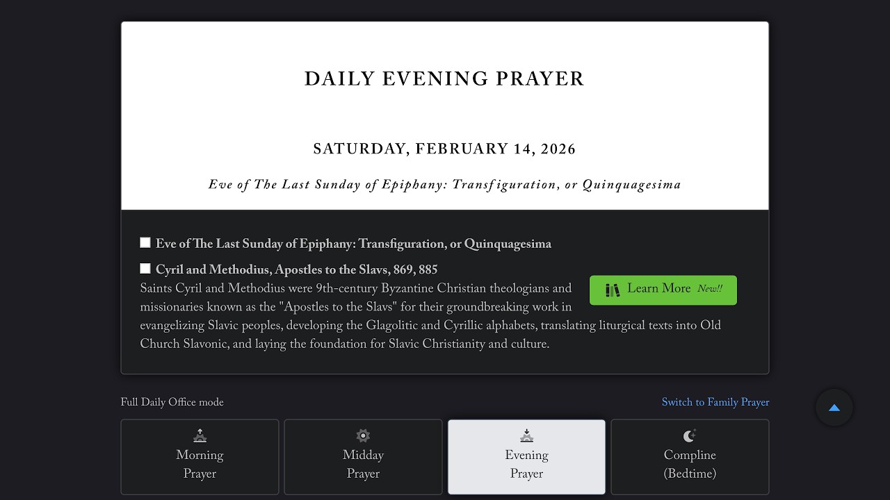 Evening Prayer, Saturday 14 February 2026, BCP 2019: Psalm 109, Jeremiah 44, 2 Corinthians 12:1-13