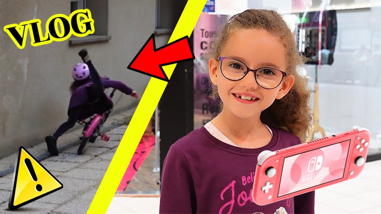 VLOG - GROSSE CHUTE de MASS MASS en vélo ! Achat NINTENDO SWITCH pour la GAGNANTE (CONCOURS TIK TOK)
