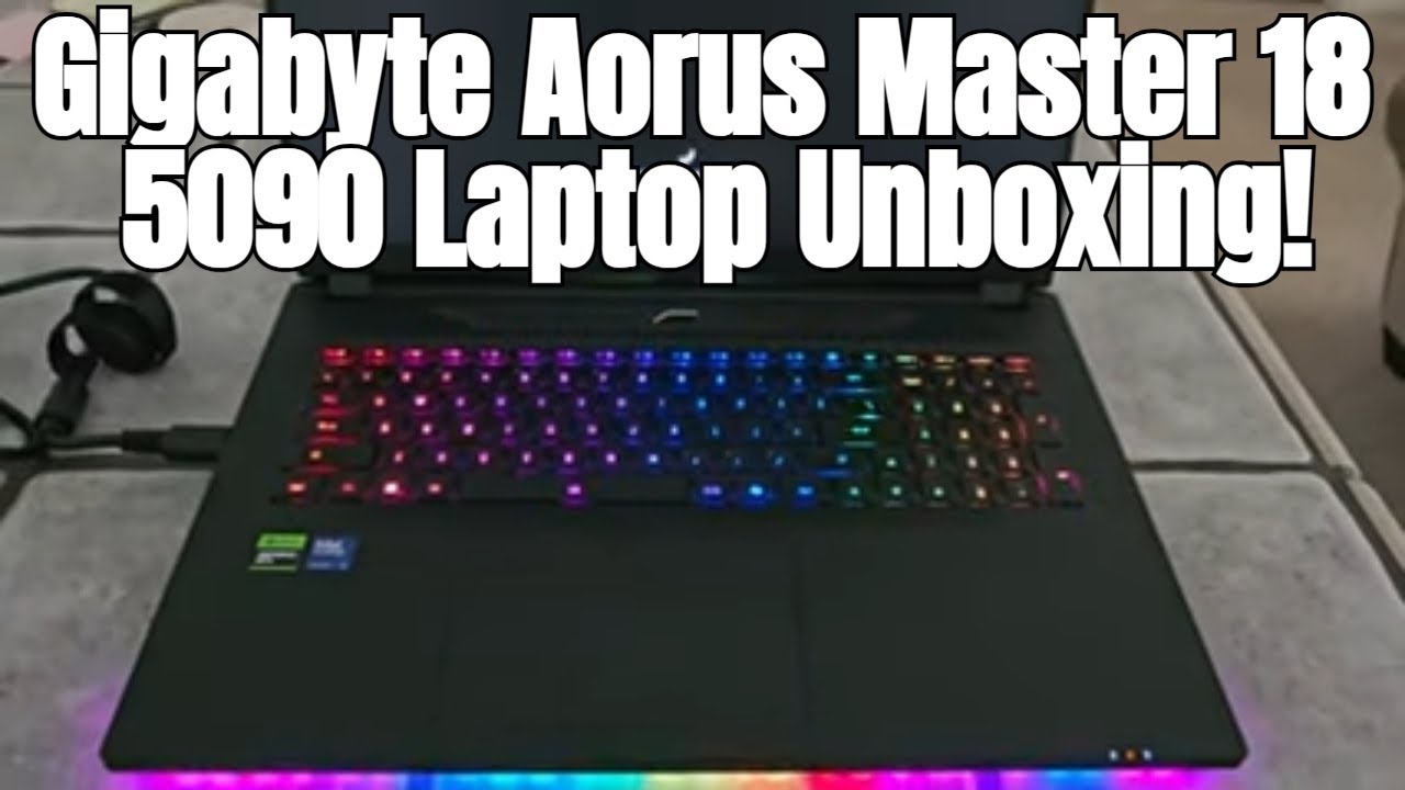 Gigabyte Aorus Master 18 5090 Laptop Unboxing!