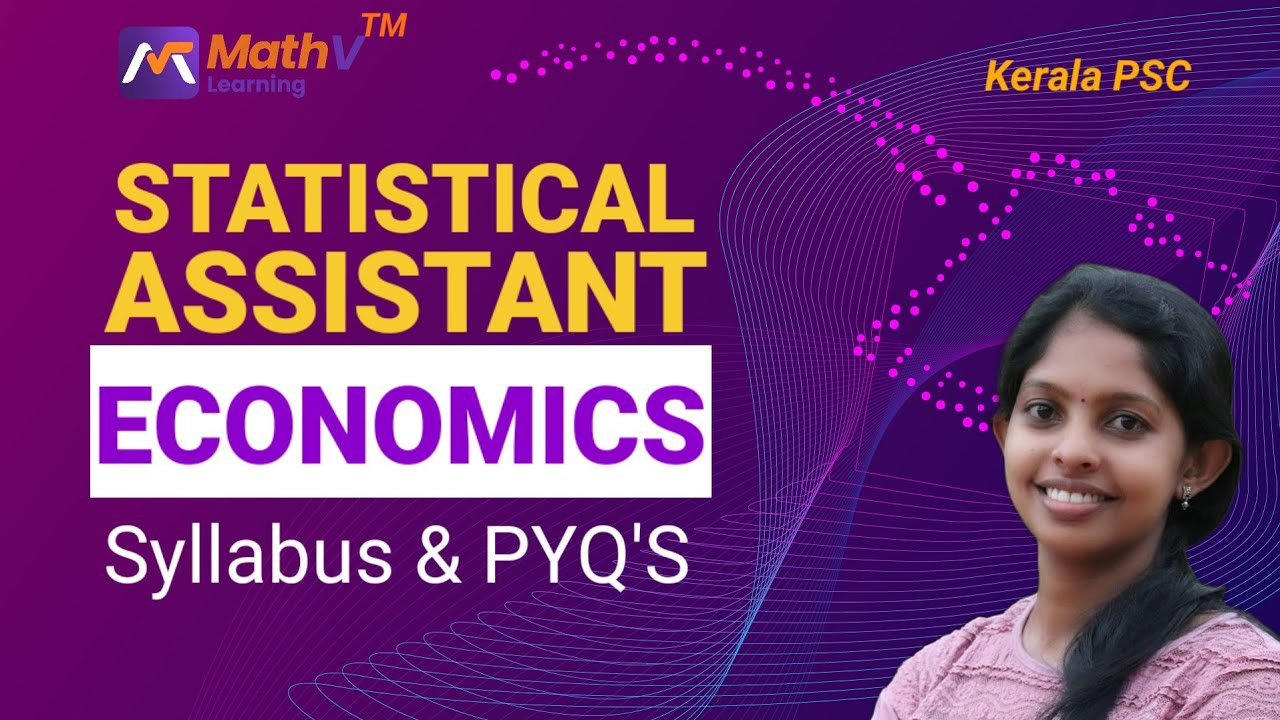 Statistical Assistant Gr.II - Economics Syllabus Discussion MathV Learning #keralapsc