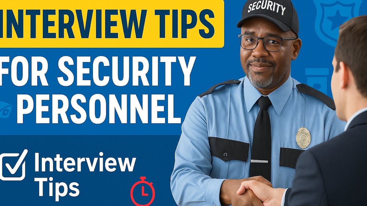 🛡️ Security Personnel Interview Tips | Ace Your Security Guard or Officer Interview! 🛡️