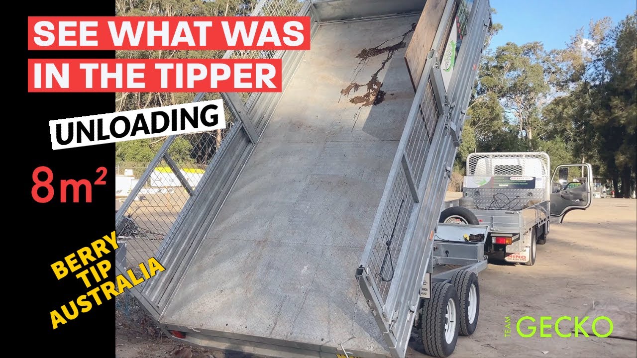 Tipper Trailer Unloading at Berry Tip Australia