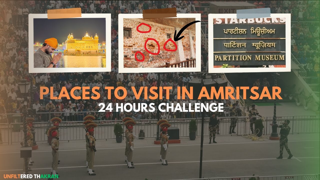 24 Hours in Amritsar: Golden Temple✨| Wagah Border 🇮🇳 | IIM JAMMU | Unfiltered Thakran