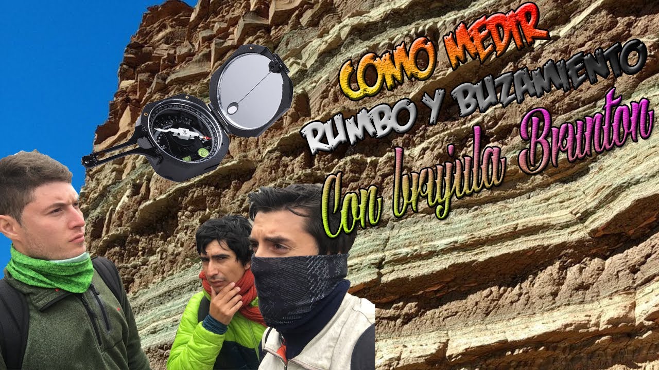 como MEDIR RUMBO Y BUZAMIENTO con una BRÚJULA tipo BRUNTON