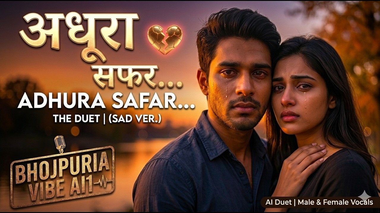 Adhura Safar |💔 Heart Touching Sad Duet | 😭Official AI Video | Bhojpuria Vibe AI1